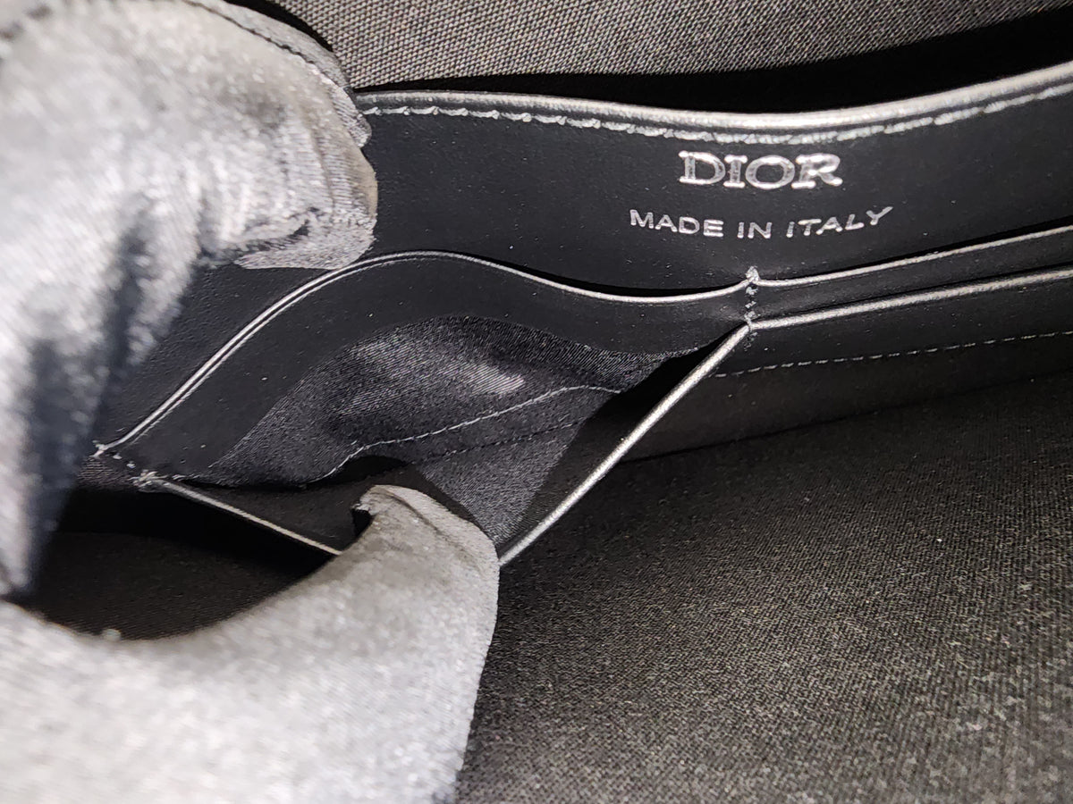 Dior Navy Oblique Medium Saddle w Strap