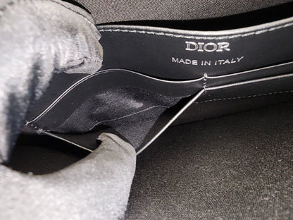 Dior Navy Oblique Medium Saddle w Strap