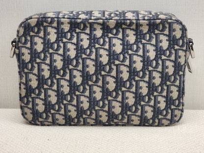 Dior Navy Oblique Canvas Safari Messenger Bag