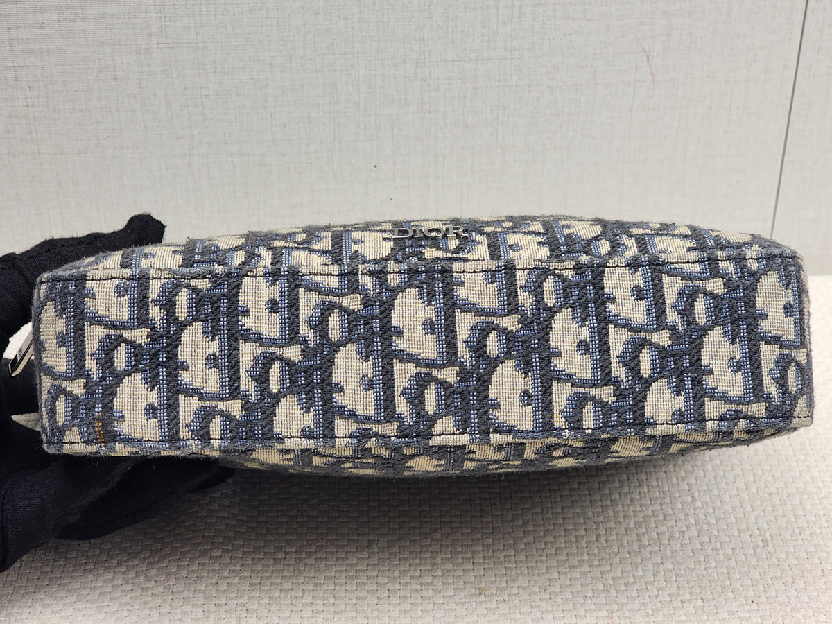 Dior Navy Oblique Canvas Safari Messenger Bag