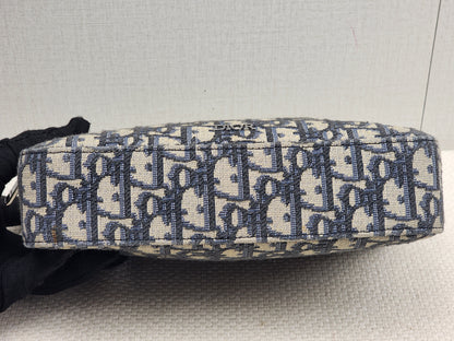 Dior Navy Oblique Canvas Safari Messenger Bag