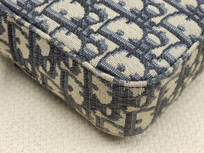 Dior Navy Oblique Canvas Safari Messenger Bag
