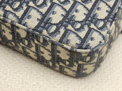 Dior Navy Oblique Canvas Safari Messenger Bag