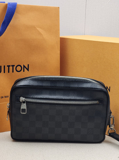 LV Damier Graphite Pochette Kasai Clutch