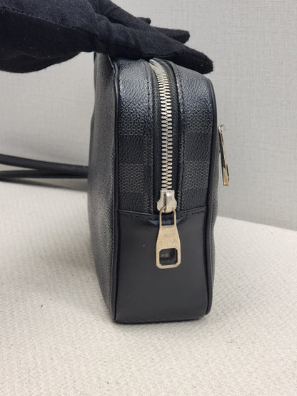 LV Damier Graphite Pochette Kasai Clutch