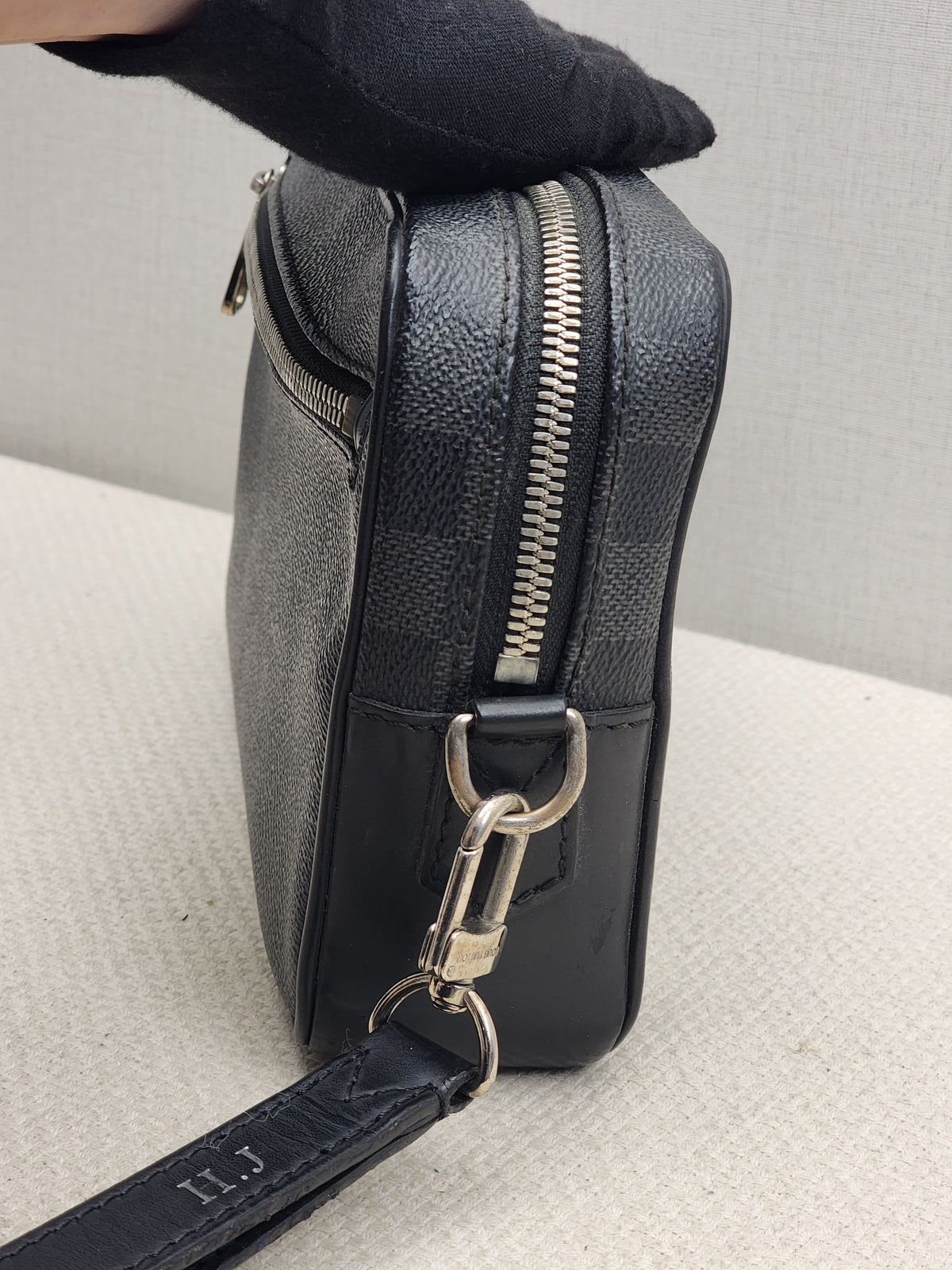 LV Damier Graphite Pochette Kasai Clutch