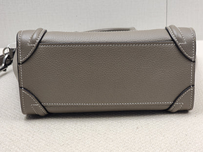 Celine Taupe Calfskin Nano Luggage