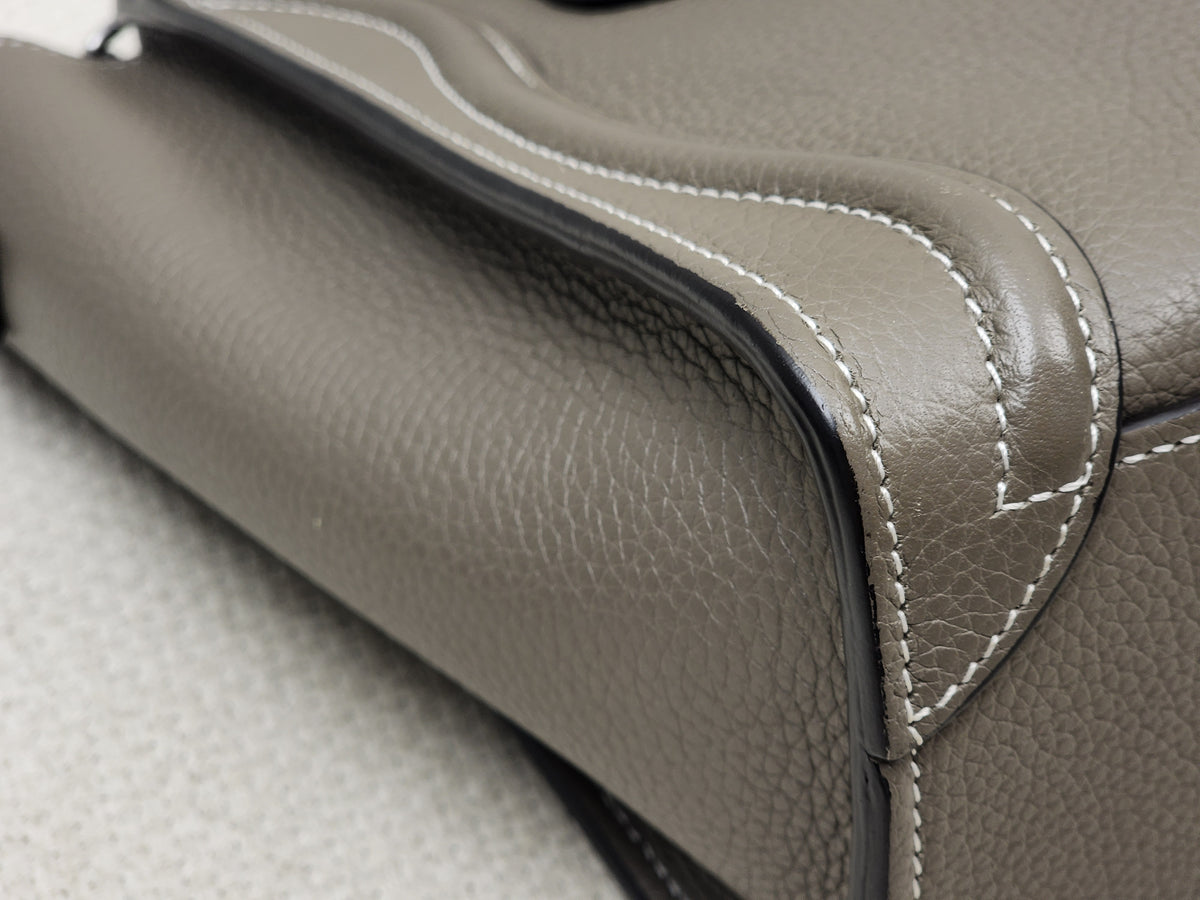 Celine Taupe Calfskin Nano Luggage