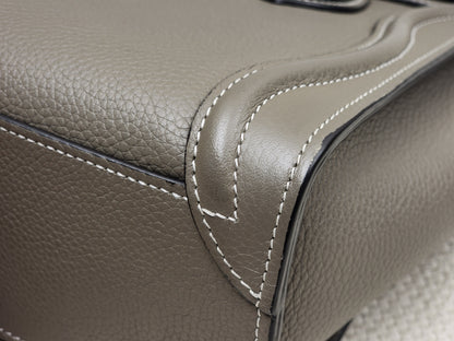 Celine Taupe Calfskin Nano Luggage
