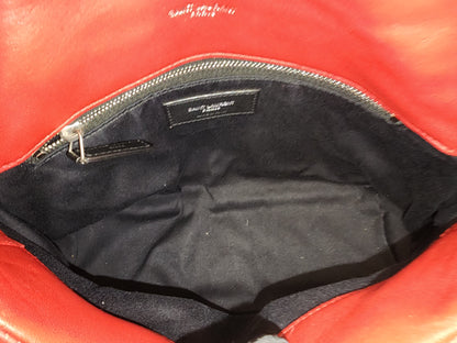 YSL Red Lambskin Small Puffer Bag (RHW)