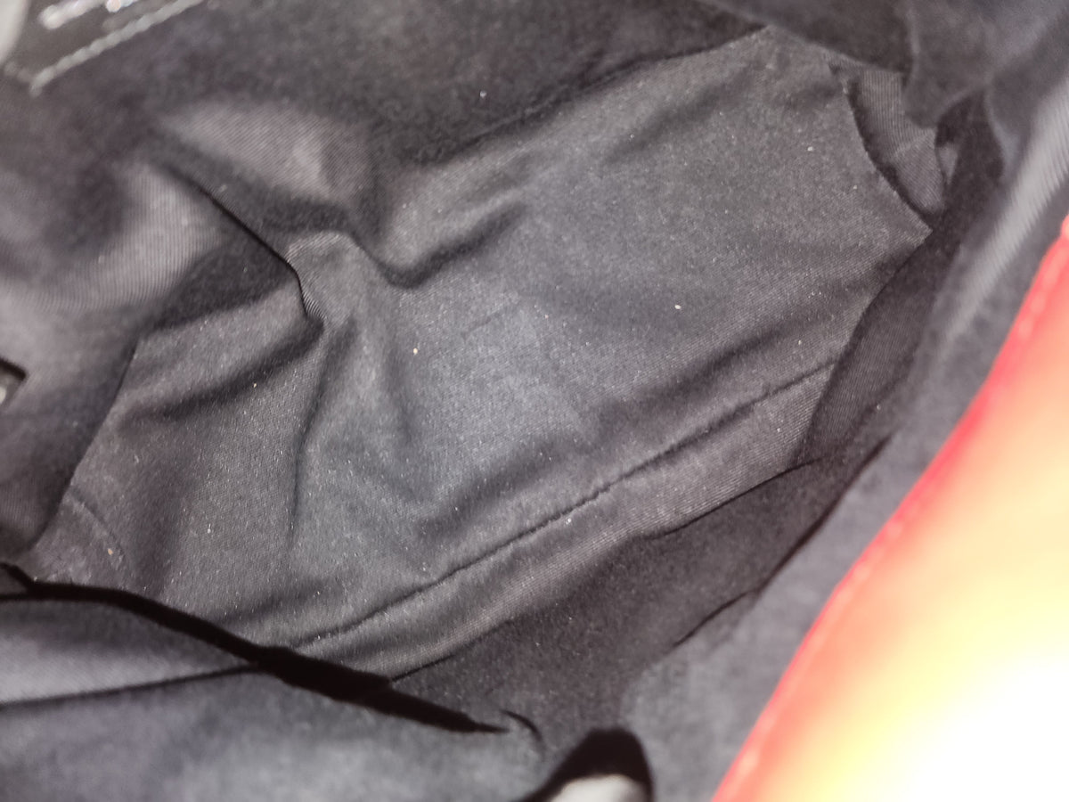 YSL Red Lambskin Small Puffer Bag (RHW)