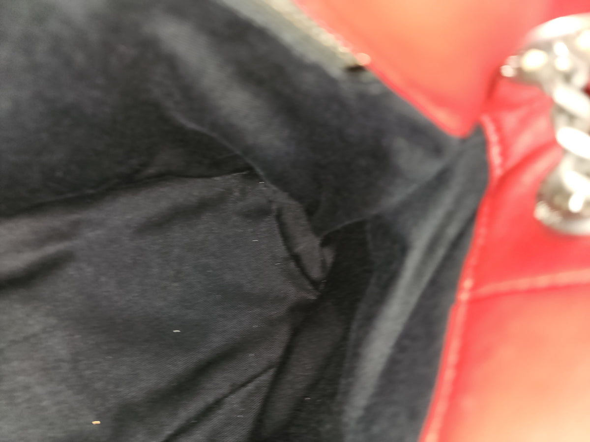 YSL Red Lambskin Small Puffer Bag (RHW)
