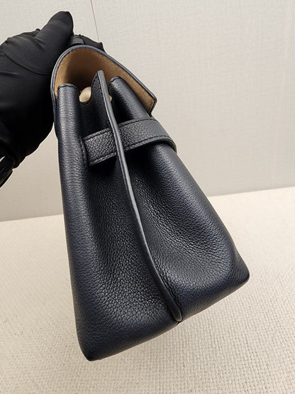 LV Black Calfskin Lockme Ever BB (SHW)