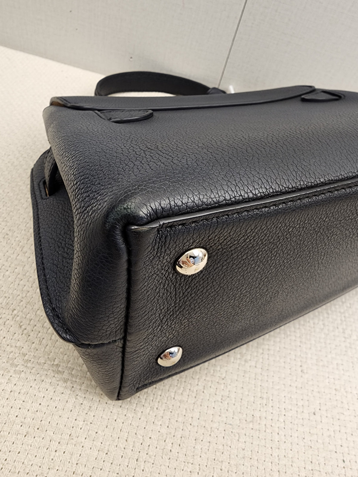LV Black Calfskin Lockme Ever BB (SHW)