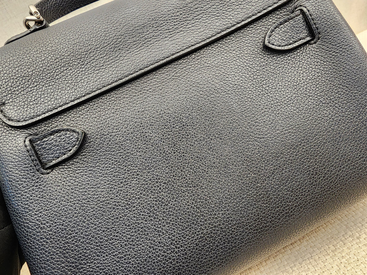 LV Black Calfskin Lockme Ever BB (SHW)
