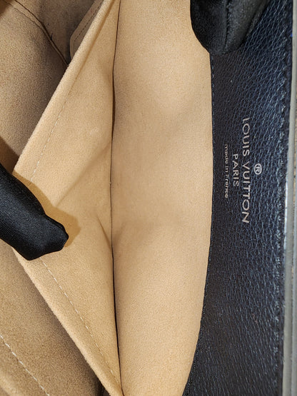 LV Black Calfskin Lockme Ever BB (SHW)