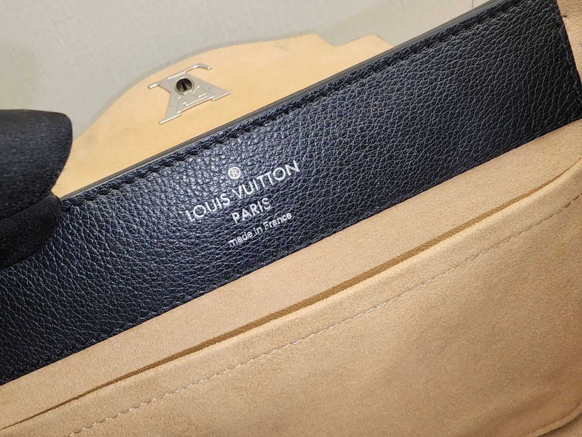 LV Black Calfskin Lockme Ever BB (SHW)