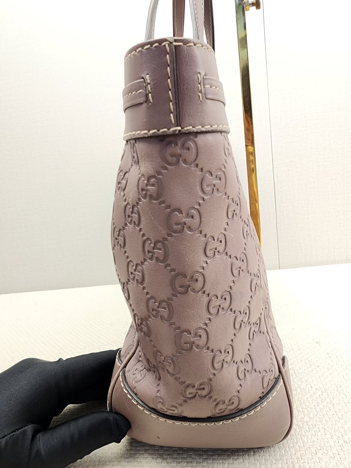 Gucci Purple Guccissima Mayfair Tote