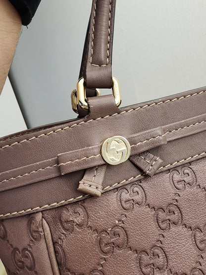 Gucci Purple Guccissima Mayfair Tote