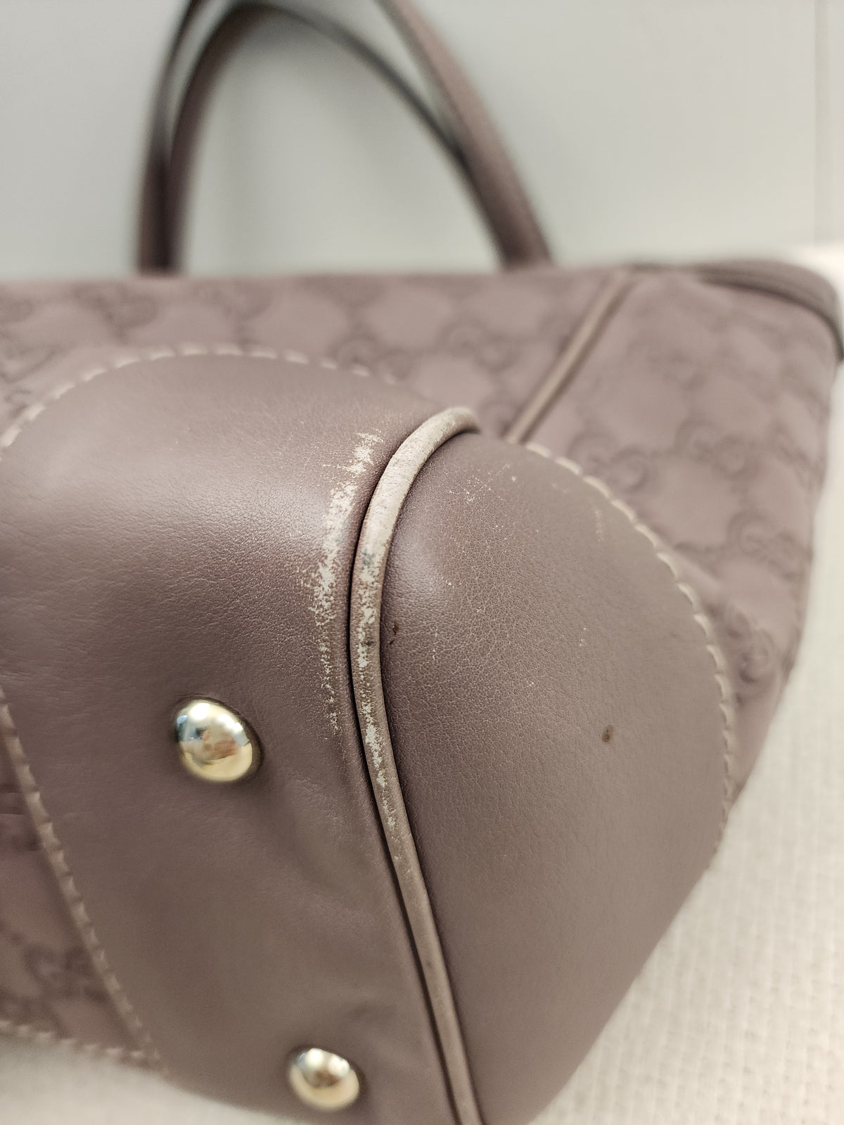 Gucci Purple Guccissima Mayfair Tote