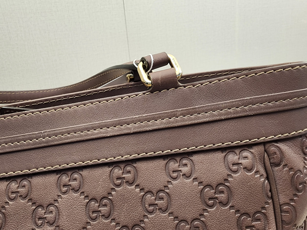 Gucci Purple Guccissima Mayfair Tote