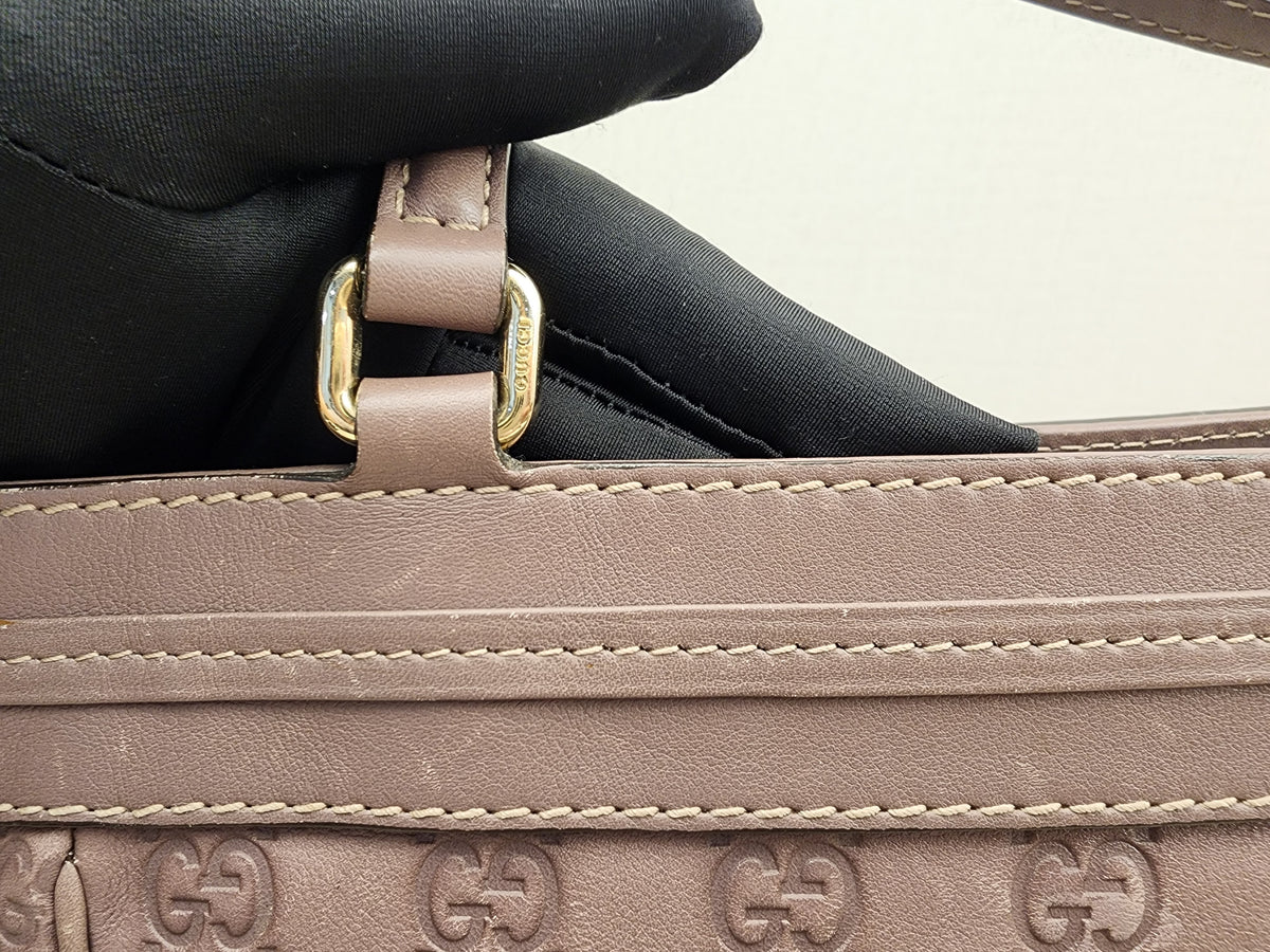 Gucci Purple Guccissima Mayfair Tote