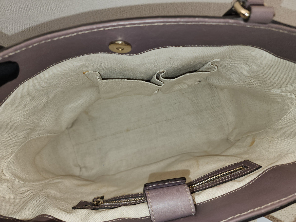 Gucci Purple Guccissima Mayfair Tote