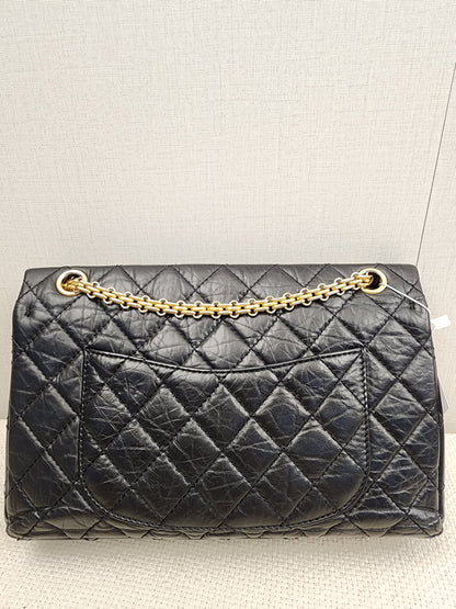 Chanel Black Aged Calfskin 2.55 226 (GHW)