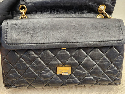 Chanel Black Aged Calfskin 2.55 226 (GHW)