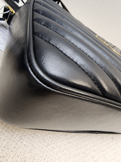YSL Black Calfskin Lou Camera Bag (GHW)