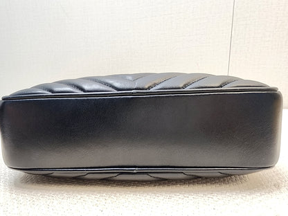 YSL Black Calfskin Lou Camera Bag (GHW)