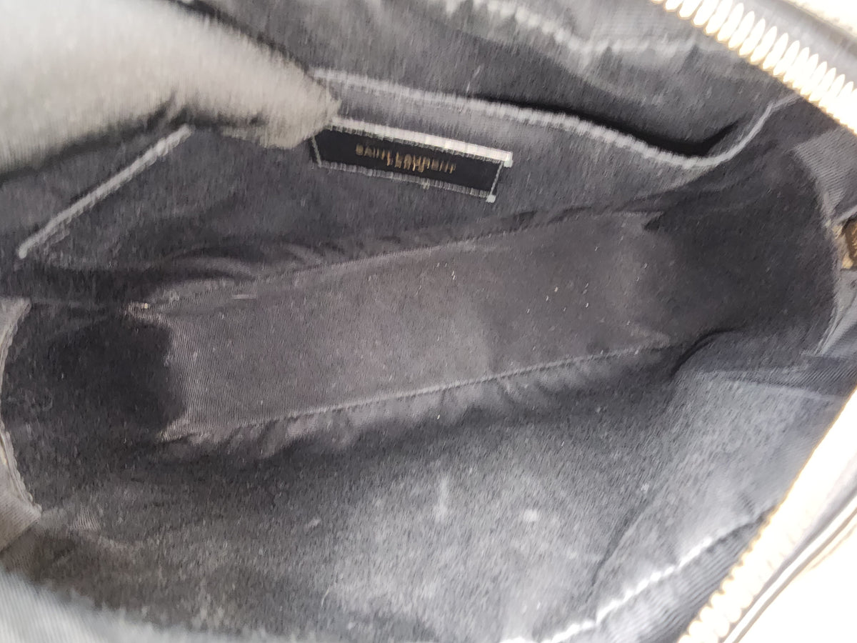 YSL Black Calfskin Lou Camera Bag (GHW)