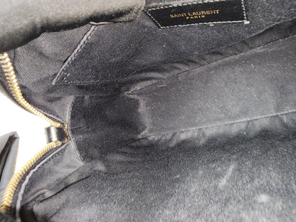 YSL Black Calfskin Lou Camera Bag (GHW)