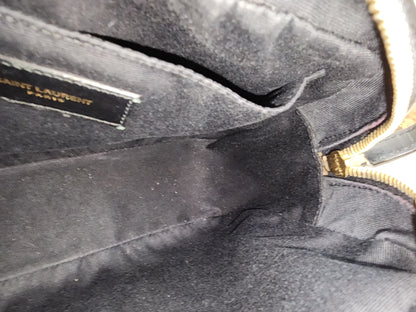 YSL Black Calfskin Lou Camera Bag (GHW)