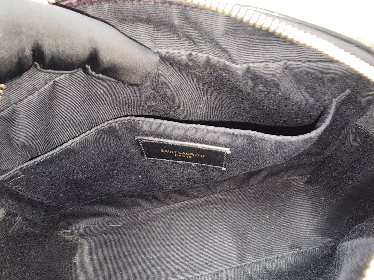 YSL Black Calfskin Lou Camera Bag (GHW)