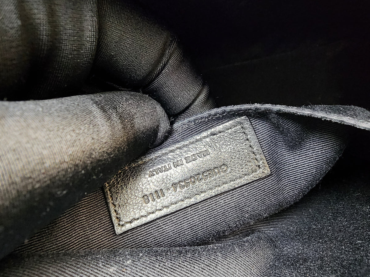 YSL Black Calfskin Lou Camera Bag (GHW)