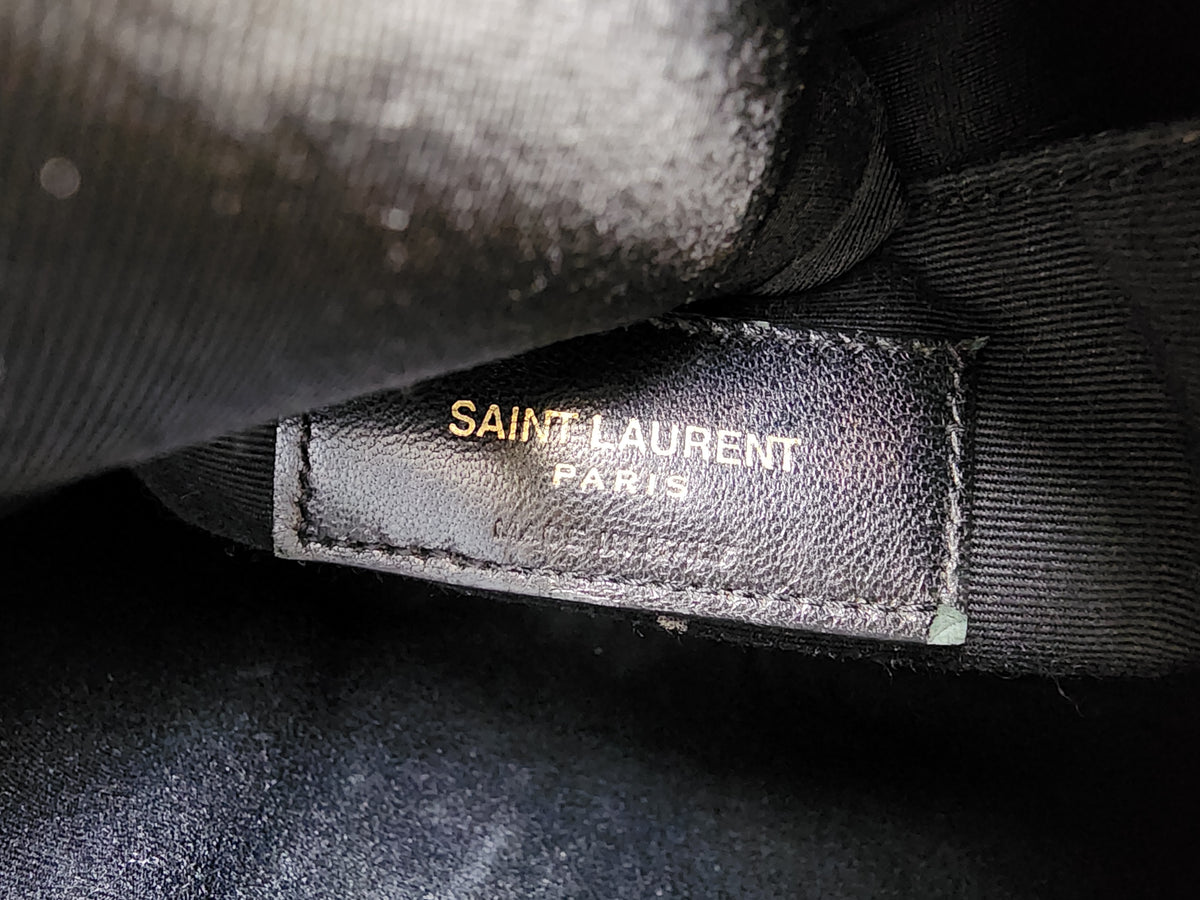 YSL Black Calfskin Lou Camera Bag (GHW)