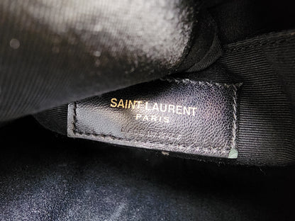 YSL Black Calfskin Lou Camera Bag (GHW)