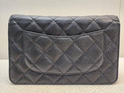 Chanel Black Caviar Classic Turnlock WOC (GHW)