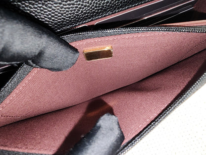 Chanel Black Caviar Classic Turnlock WOC (GHW)