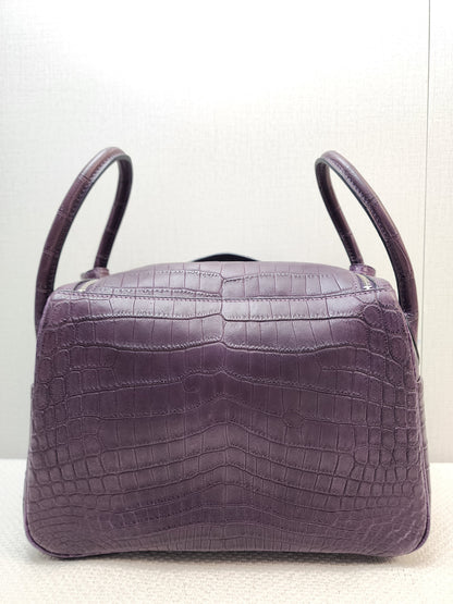 Hermes Violet Matte Niloticus Crocodile Lindy 26