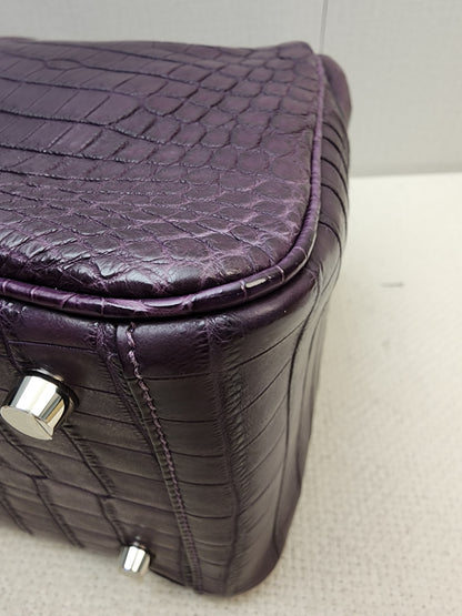 Hermes Violet Matte Niloticus Crocodile Lindy 26