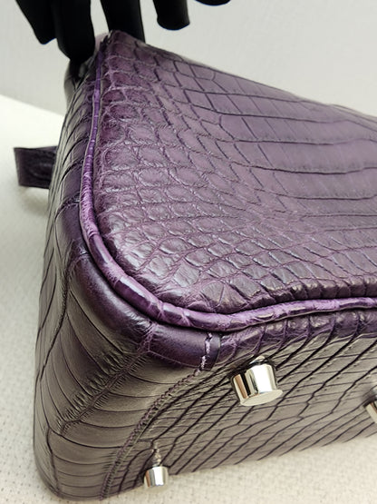 Hermes Violet Matte Niloticus Crocodile Lindy 26