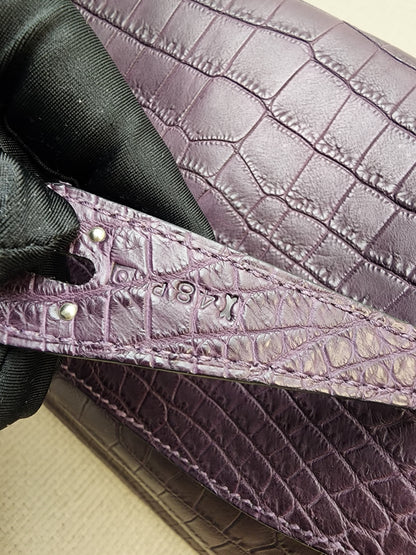 Hermes Violet Matte Niloticus Crocodile Lindy 26