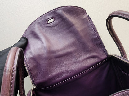Hermes Violet Matte Niloticus Crocodile Lindy 26