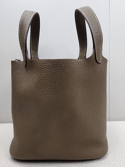 Hermes Etoupe Picotin 18 (PHW)