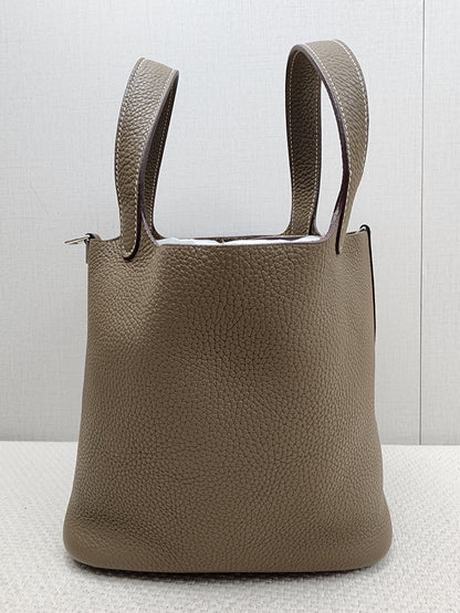Hermes Etoupe Picotin 18 (PHW)