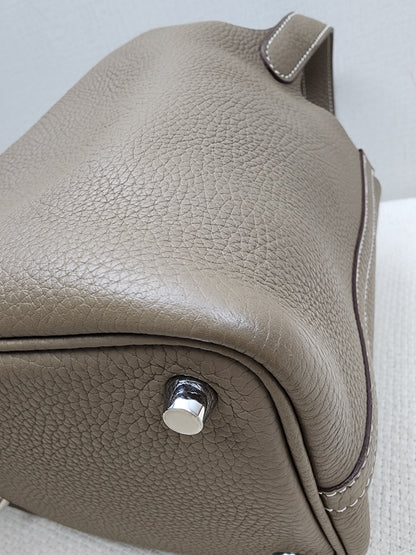 Hermes Etoupe Picotin 18 (PHW)