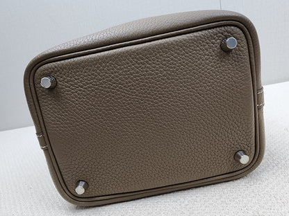 Hermes Etoupe Picotin 18 (PHW)