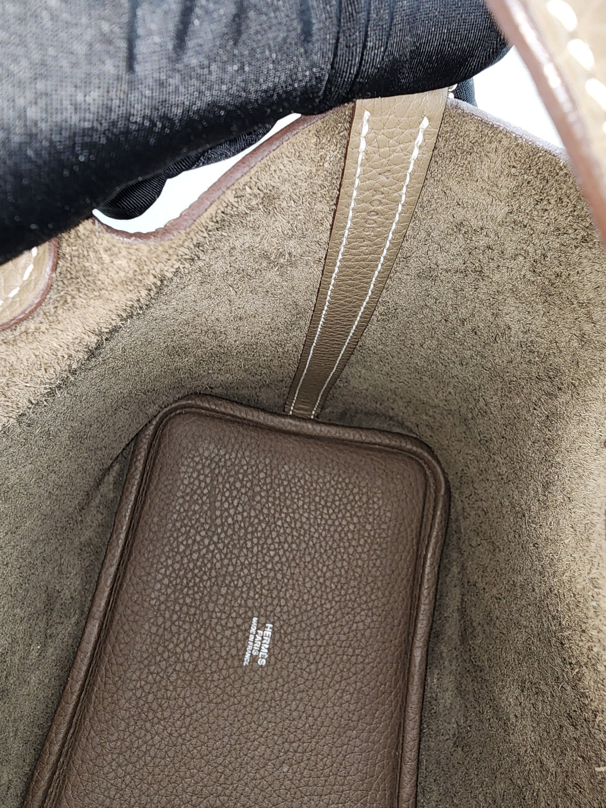 Hermes Etoupe Picotin 18 (PHW)
